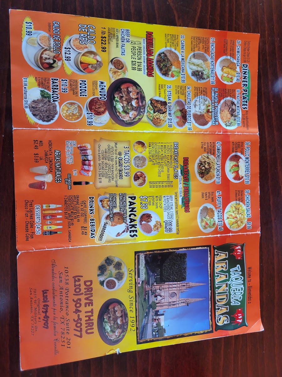 Taqueria Arandas - Potranco Menu - Image 5